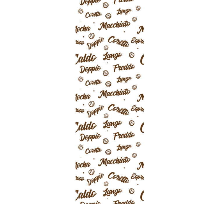 Ruokasalin rullaverho kahvia joka päivä - Tenstickers