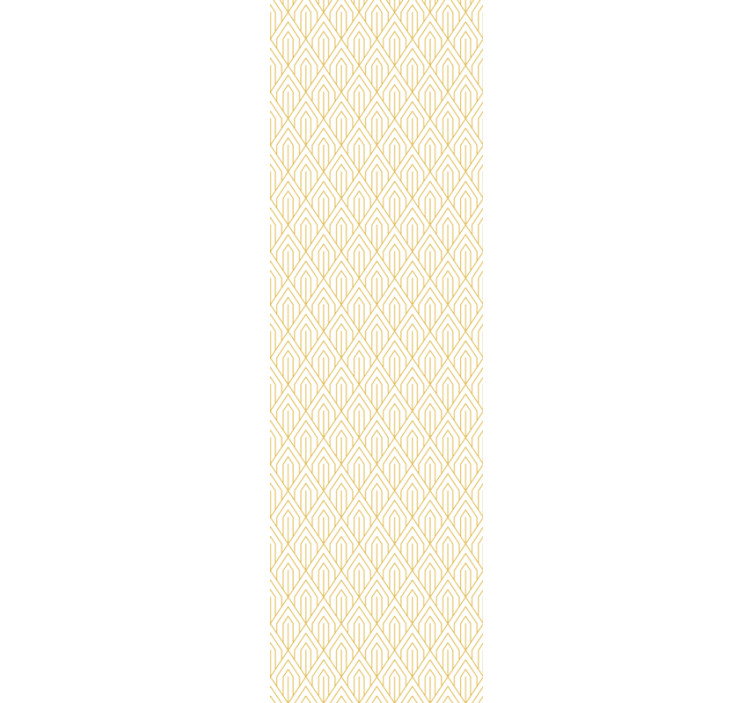 Moderni valkoinen kuosi ruokasalin rullaverho - Tenstickers