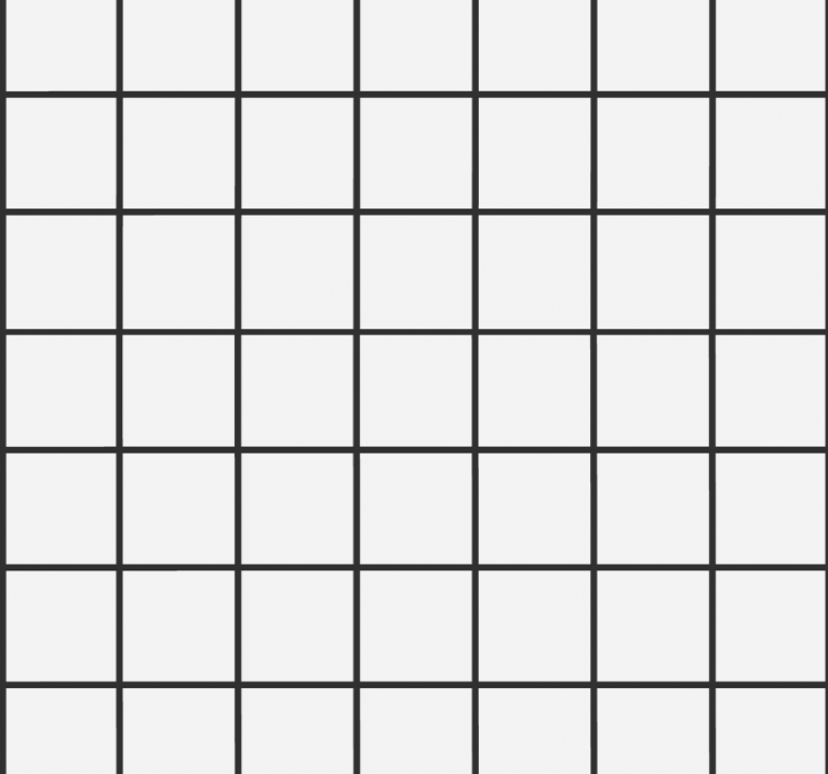 Epätasainen ruutukuvioinen ruokasalin rullaverho - Tenstickers