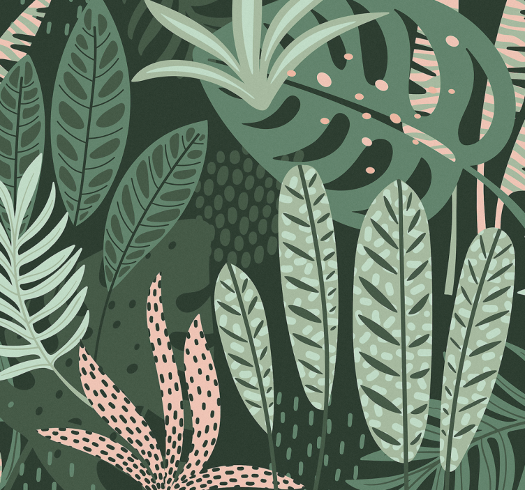 Kesäiset palmupuut ruokasalin rullaverho - Tenstickers