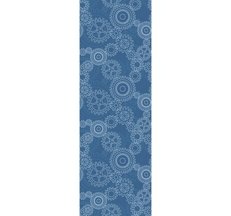 3d mekaaniset ketjujen kuvio toimiston rullaverho - Tenstickers