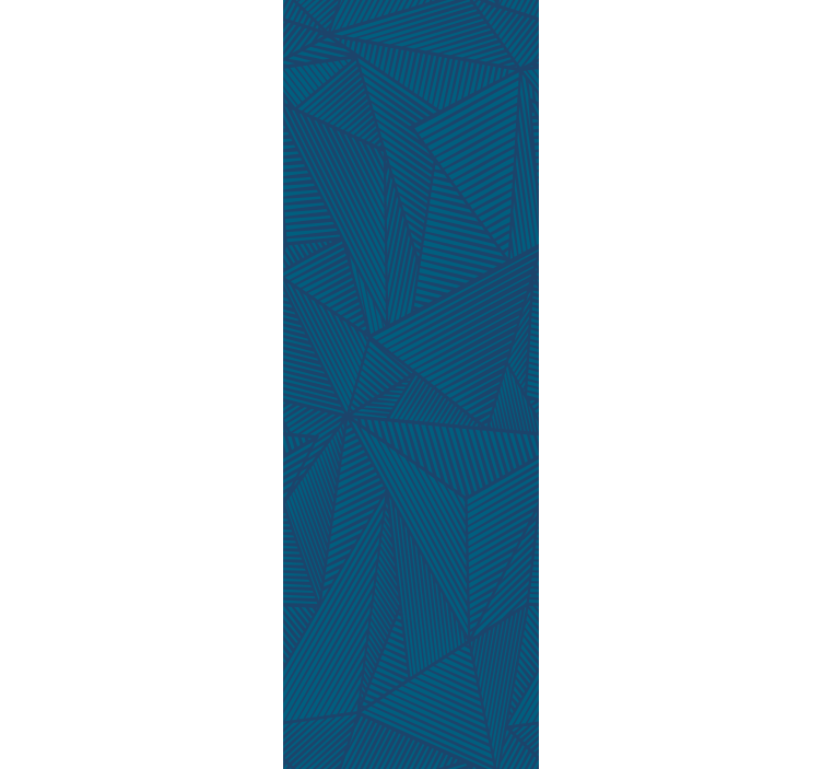 Sinisen geometrisen yksinkertaisen kuosin rullaverho - Tenstickers