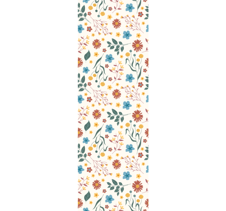 Erilaiset kukat ja kasvit toimiston rullaverho - Tenstickers