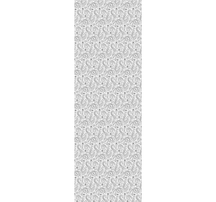 Koristellut kukat vintage toimiston rullaverho - Tenstickers