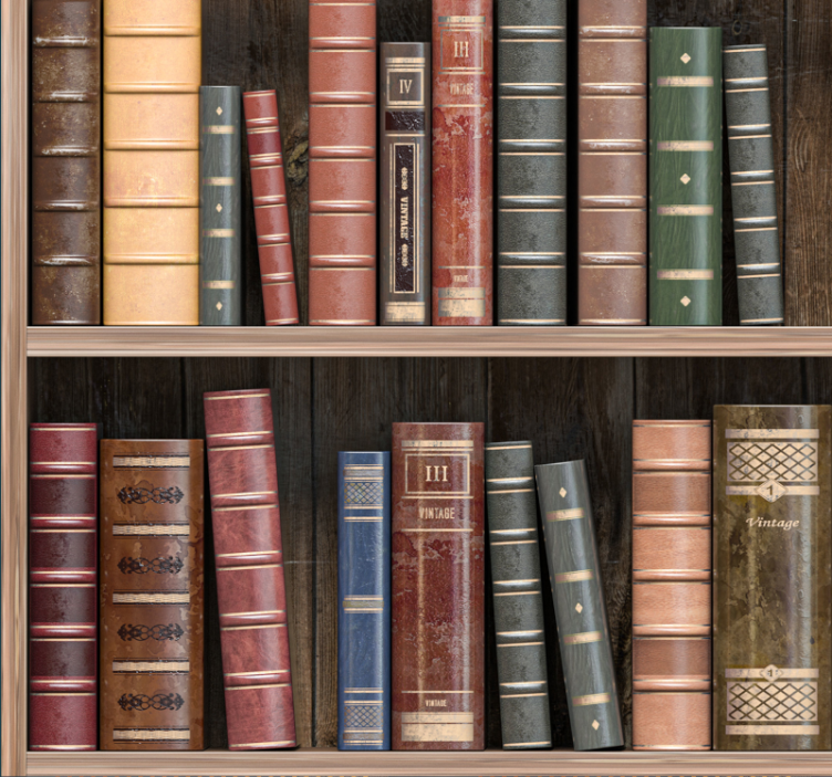 Toimiston rullaverho kirjahyllyverho - Tenstickers