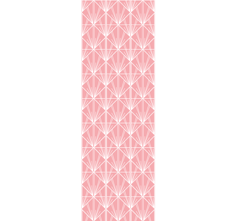 Moderni rullaverho geometrisella vaaleanpunaisella kuviolla - Tenstickers