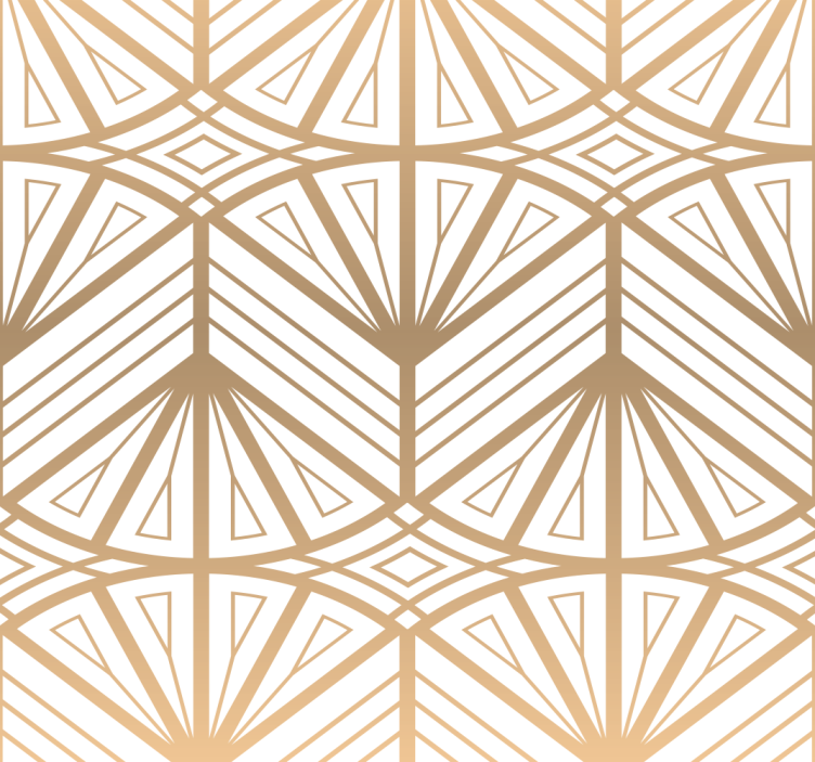 Moderni rullaverho kultaisella geometrisella kuviolla - Tenstickers
