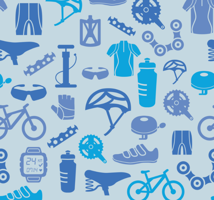 Moderni rullaverho pyöräilyelementit - Tenstickers
