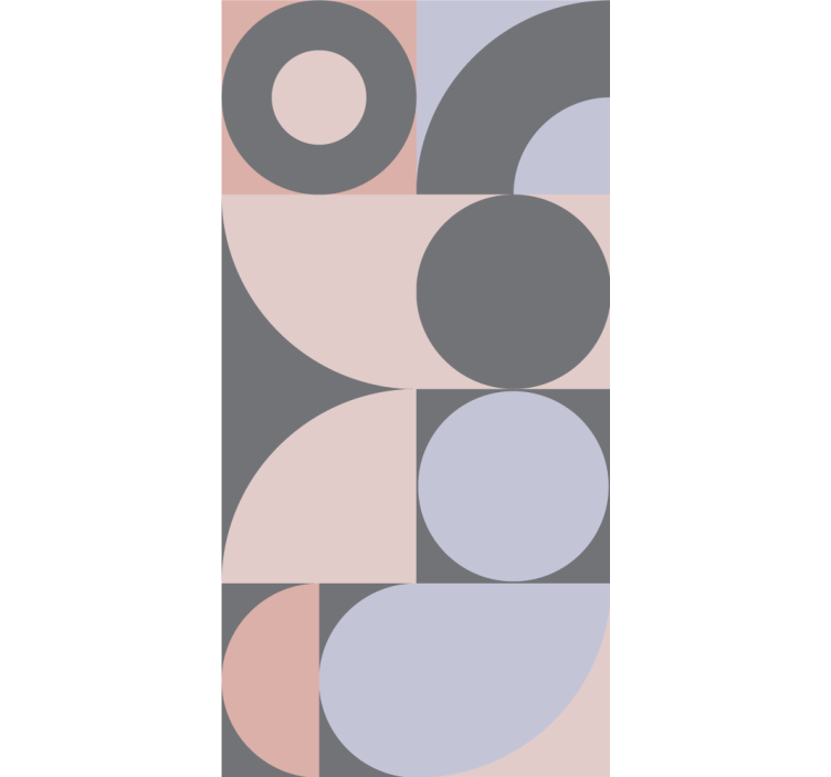 Moderni rullaverho geometrinen ympyräkuvio - Tenstickers