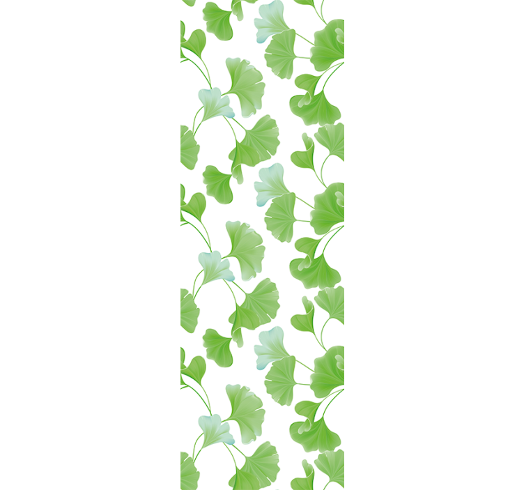Moderni rullaverho vihreät ginkgo-lehdet - Tenstickers