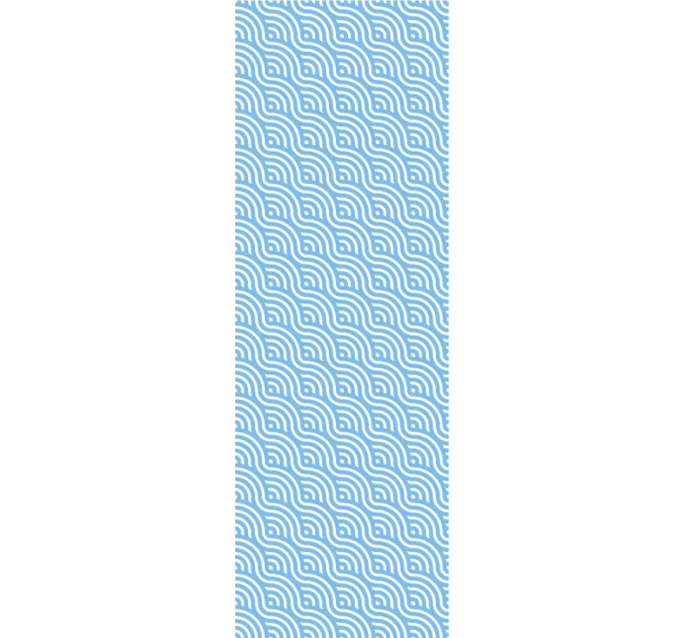 Moderni rullaverho pieni sininen aalto - Tenstickers