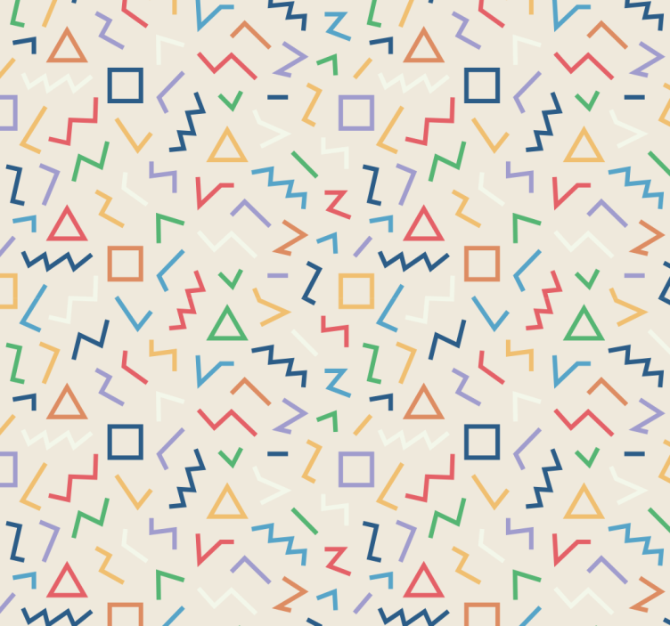 Moderni rullaverho beige tausta värikkäillä viivoilla - Tenstickers
