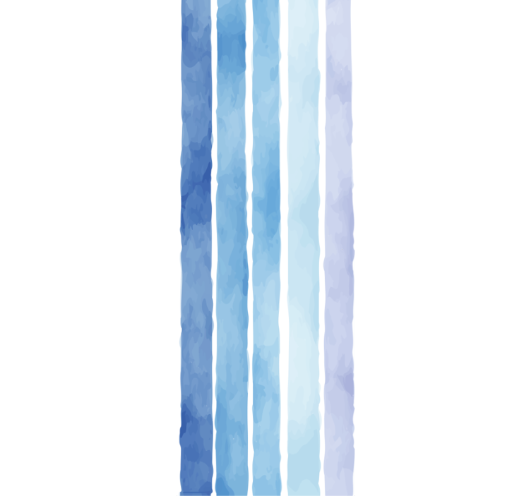 Moderni rullaverho sinisissä vesiväri-viivoissa - Tenstickers
