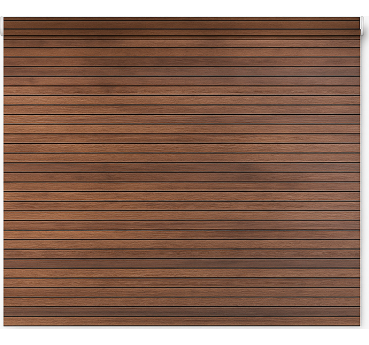 Kuvioitu rullaverho rinnakkaiset pähkinäpuulistat - Tenstickers