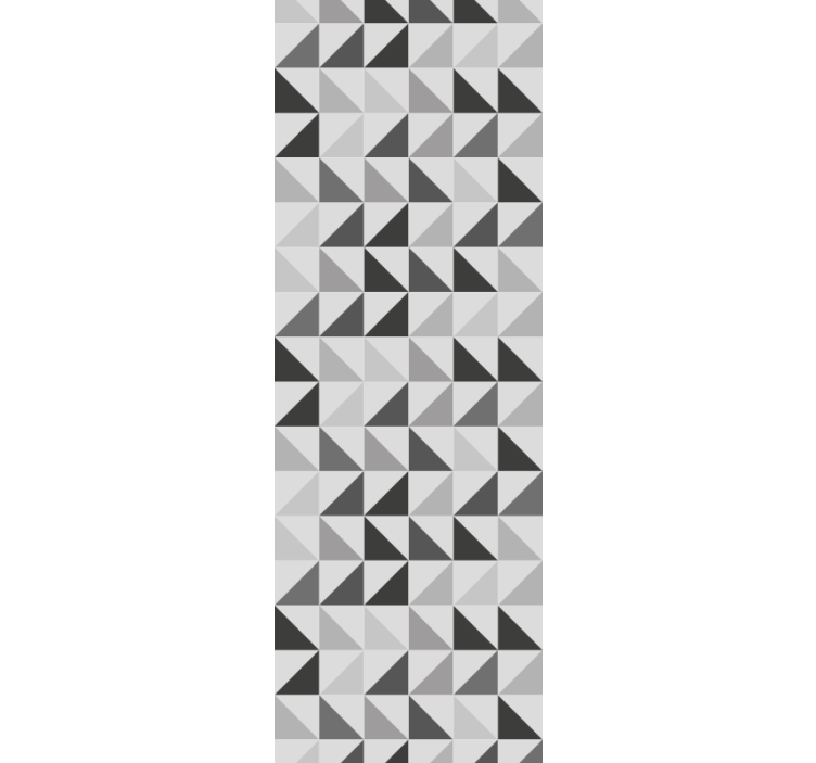 Harmaa rullaverho geometristen kolmioden kanssa - Tenstickers