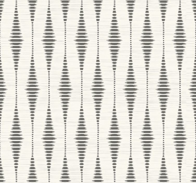 Rabaul ikat harmaa ja beige rullaverho - Tenstickers