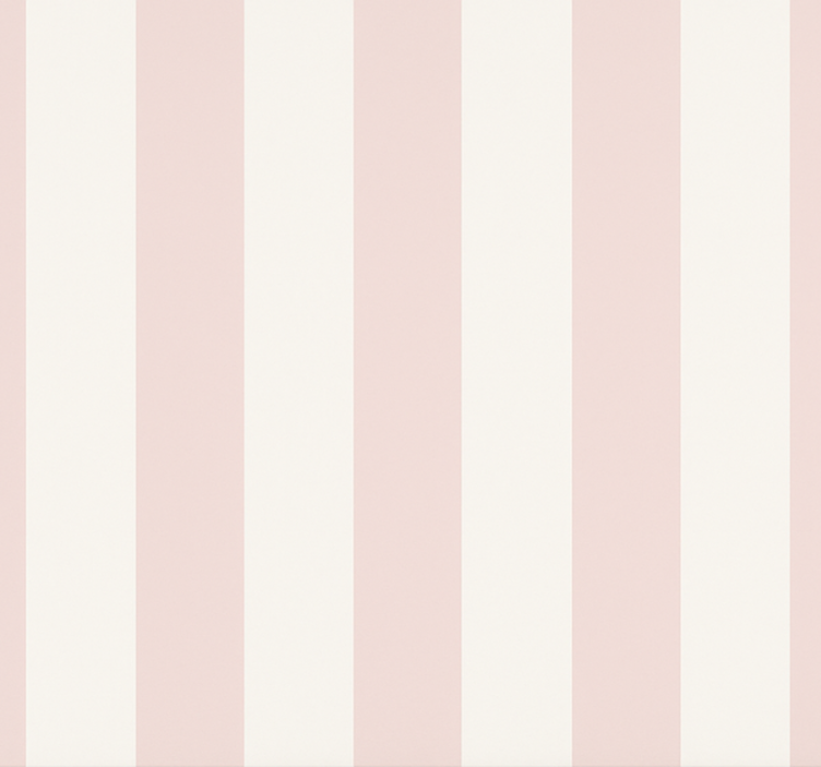 Pehmeä vaaleanpunaraitaverho - Tenstickers