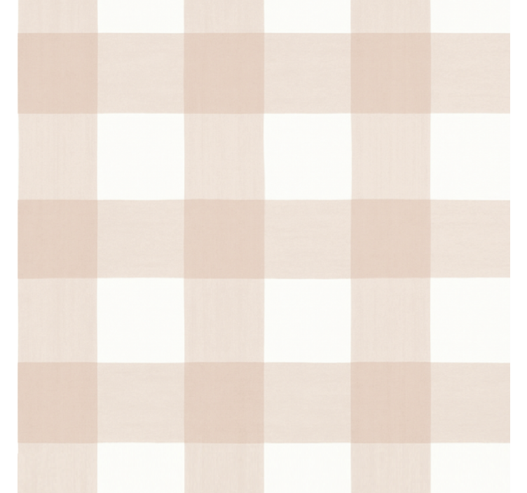 Vaaleanpunainen ruudullinen rullaverho - Tenstickers
