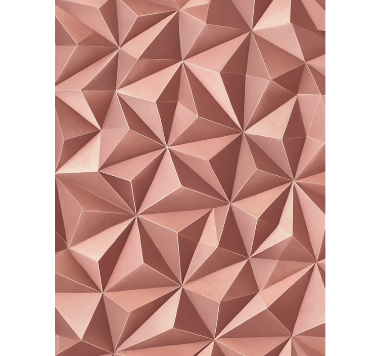 Vaaleanpunainen rullaverho abstrakti geometrinen folio - Tenstickers