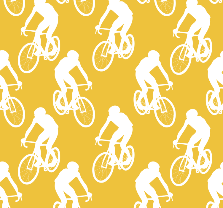 Keltainen rullaverho pyöräilijöille - Tenstickers