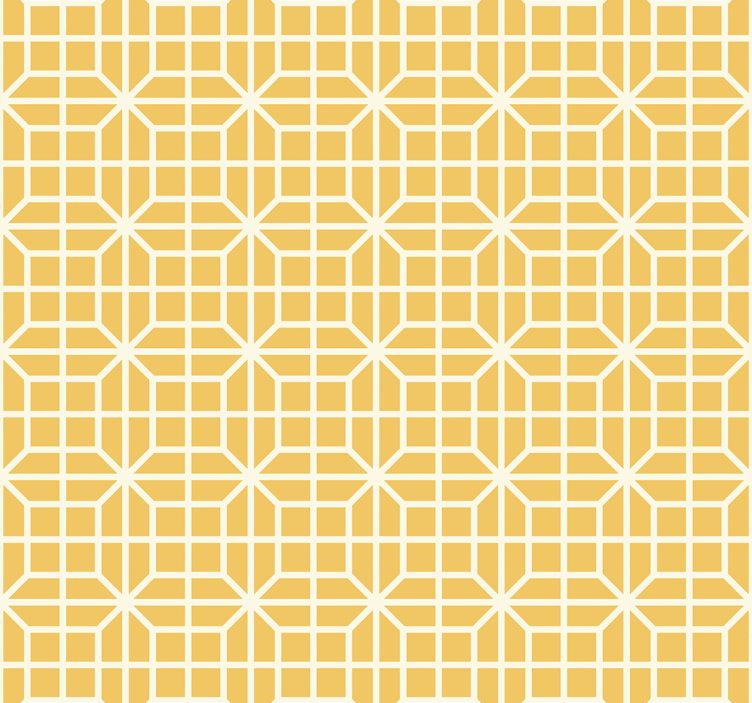 Keltainen rullaverho geometrisella kuviolla - Tenstickers