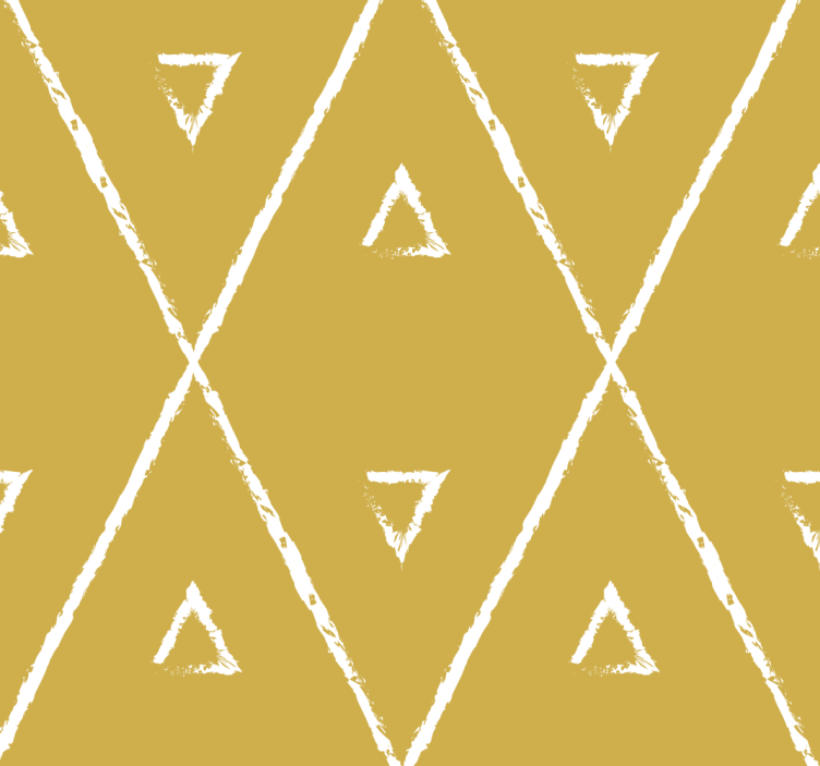 Keltainen rullaverho geometrisella rombikuviolla - Tenstickers