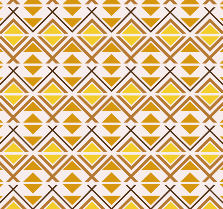 Keltainen rullaverho geometrisella graafisella designilla - Tenstickers