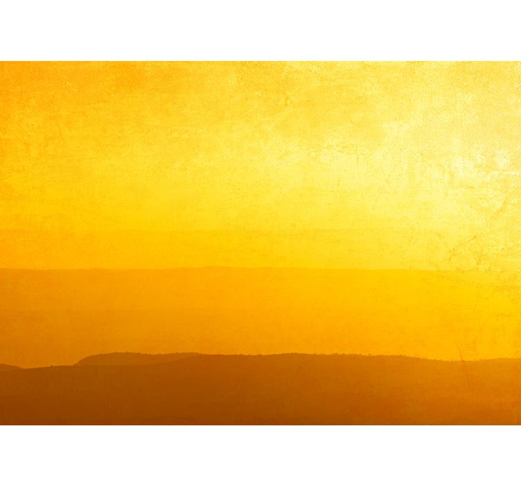 Keltainen rullaverho auringonlaskun kukkuloilla - Tenstickers