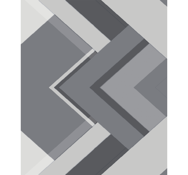 Geometrinenharmaa rullaverho - Tenstickers