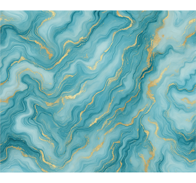 Sininen rullaverho vaaleansinisellä marmorikuviolla - Tenstickers