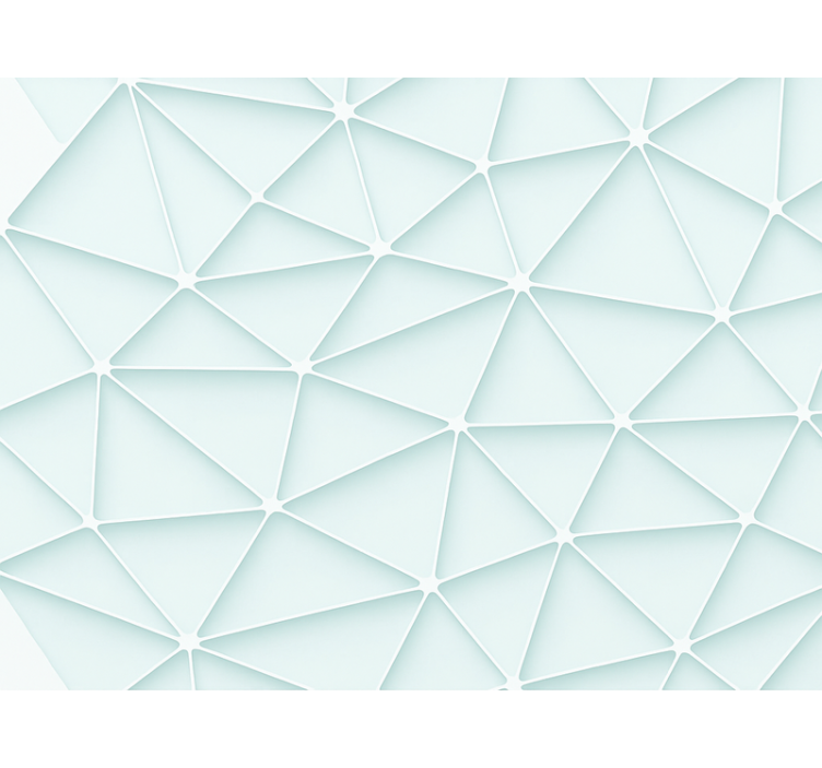 Abstrakti kolmio kuvio sininen rullaverho - Tenstickers