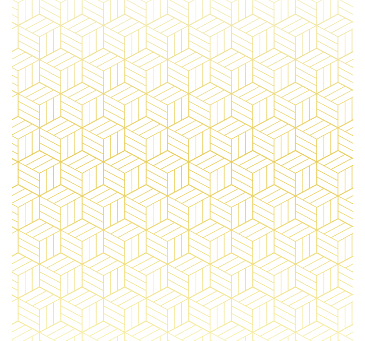 Moderni rullaverho kultafolioidut geometriset kuutiot - Tenstickers