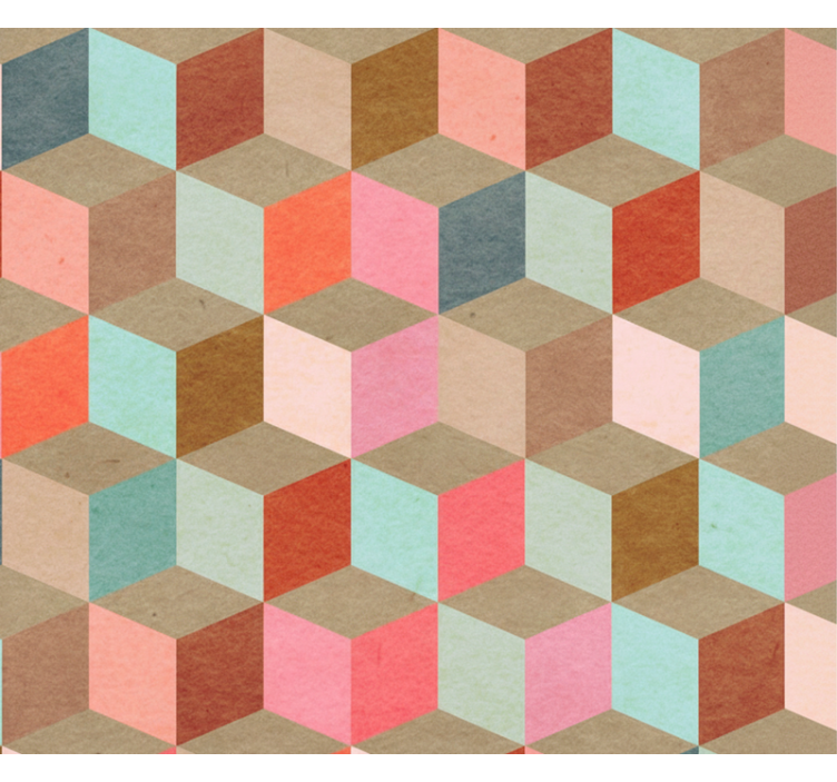 Moderni rullaverho pastelligeometrinen kraftkuvio - Tenstickers