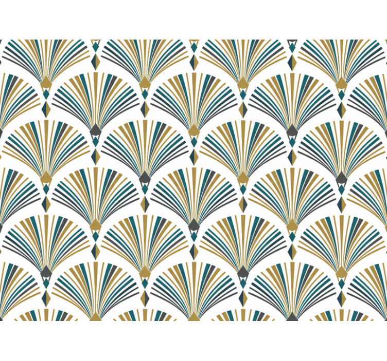 Moderni rullaverho vintage gatsby-faniseinätapetti - Tenstickers