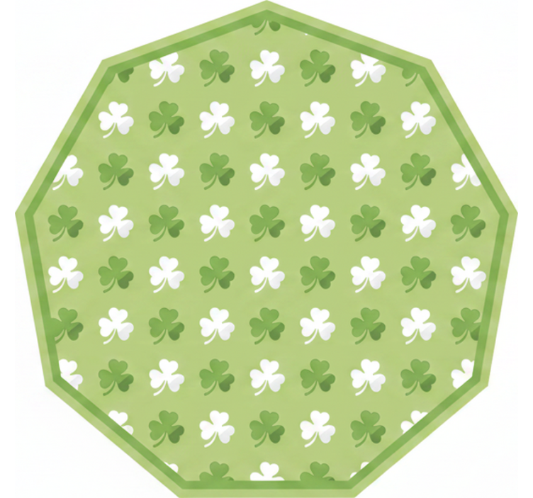 Vihreä rullaverho shamrock-raidoilla - Tenstickers