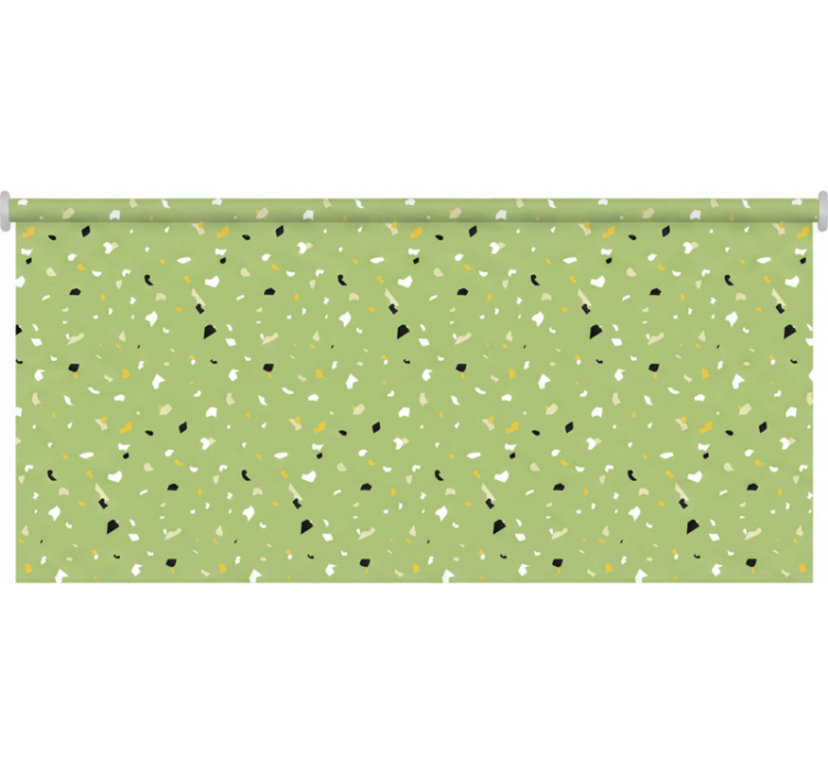 Terrazzo vihreä rullaverho - Tenstickers