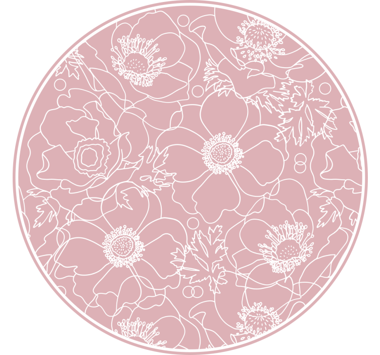 Makuuhuoneen rullaverho elegantti vaaleanpunainen maalaus - Tenstickers