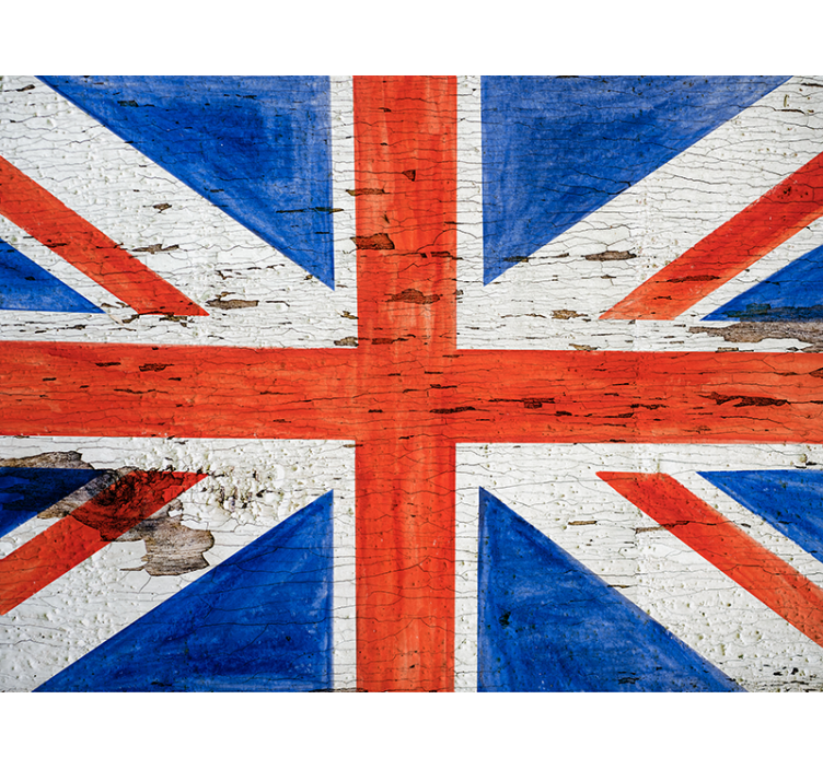 Kaupungin tyyli britannian lippu makuuhuoneen rullaverho - Tenstickers