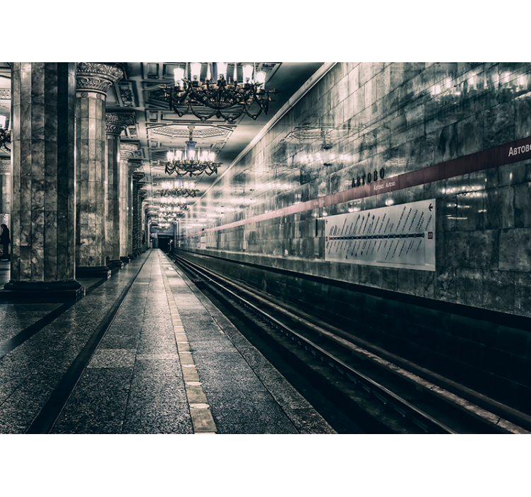 Metro alustaverho harmaa rullaverho - Tenstickers