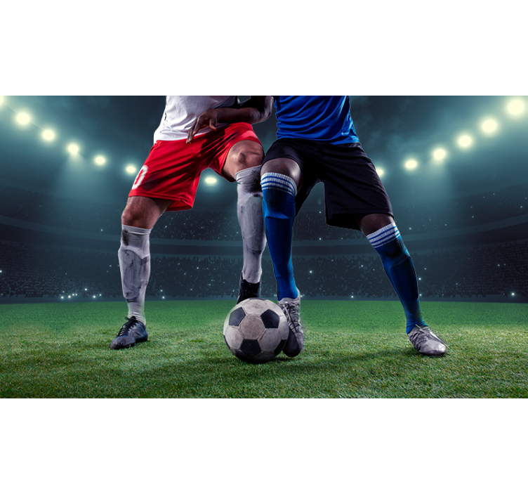 Pallo stadionin jalkapallo rullaverhot - Tenstickers