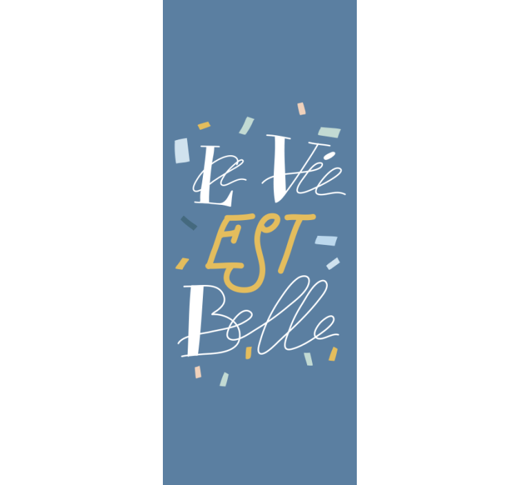 Tyylikäs teksti päämakuuhuone rullaverhot - Tenstickers