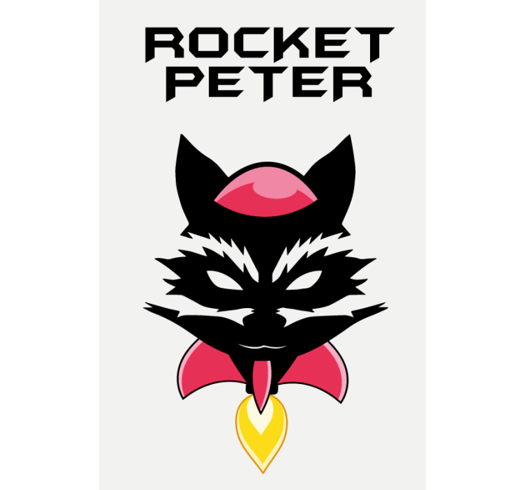 Leikkisä hahmovisio personoitava rullaverho - Tenstickers