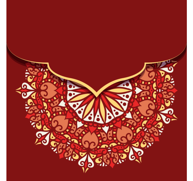 Ylellinen värikäs mandala olohuone rullaverhot - Tenstickers