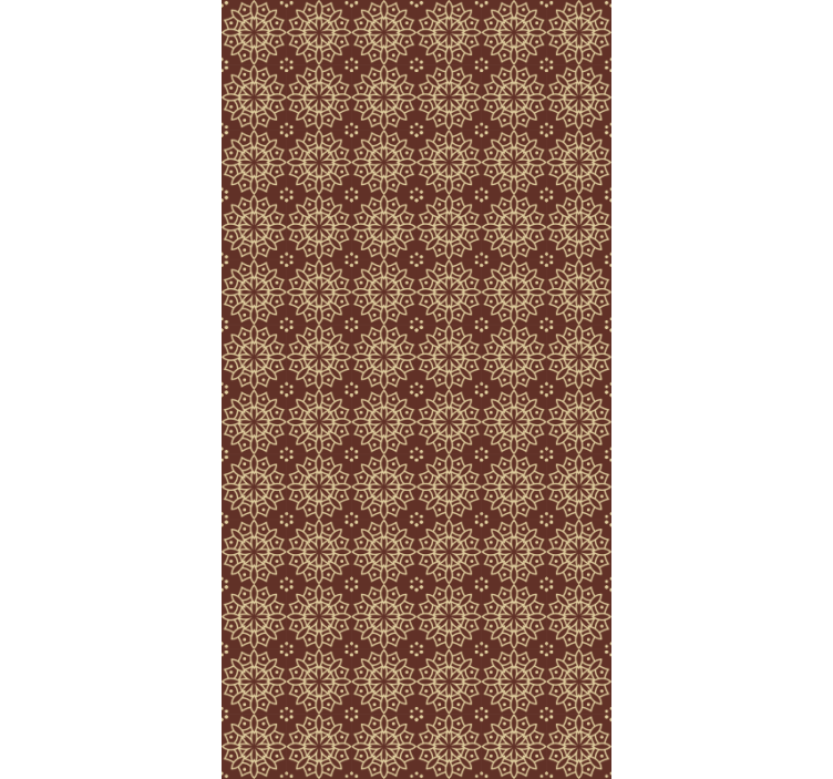 Etninen kukka kuvio tyylikäs rullaverhot - Tenstickers