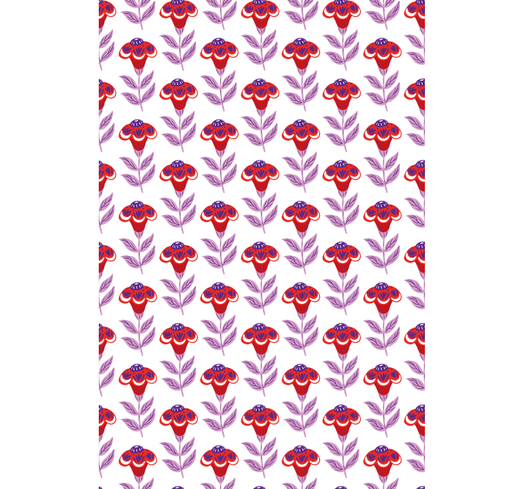 Eloisa kukkateema kukat ja kasvit rullaverho - Tenstickers