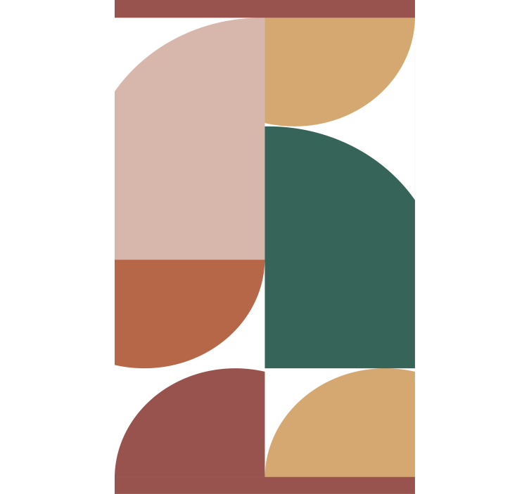 Geometrisia ympyräkuvioita moderni rullaverho - Tenstickers