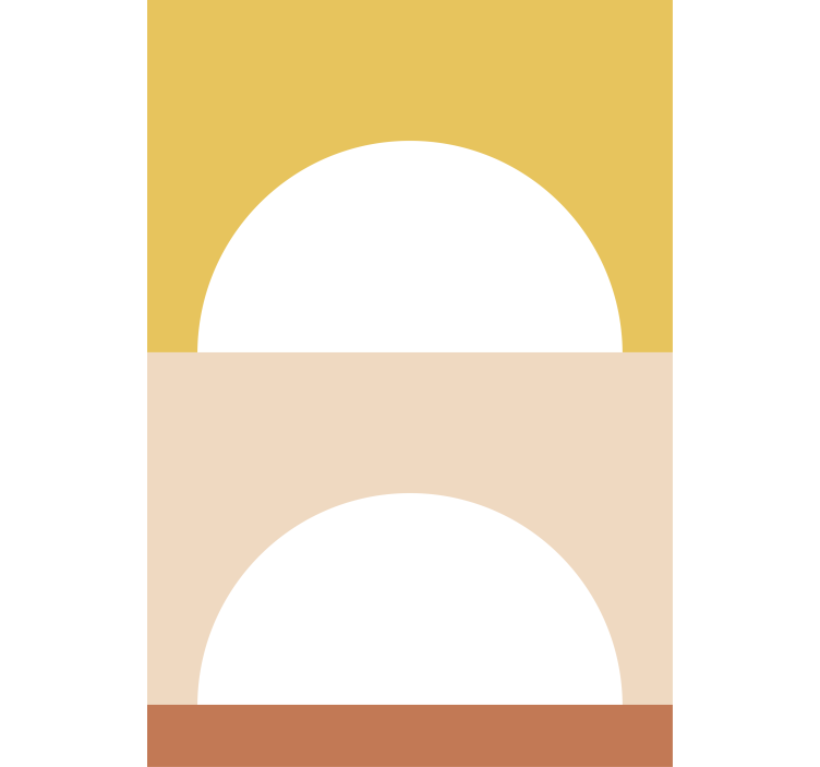 Nousevan auringon ympyrät moderni rullaverho - Tenstickers