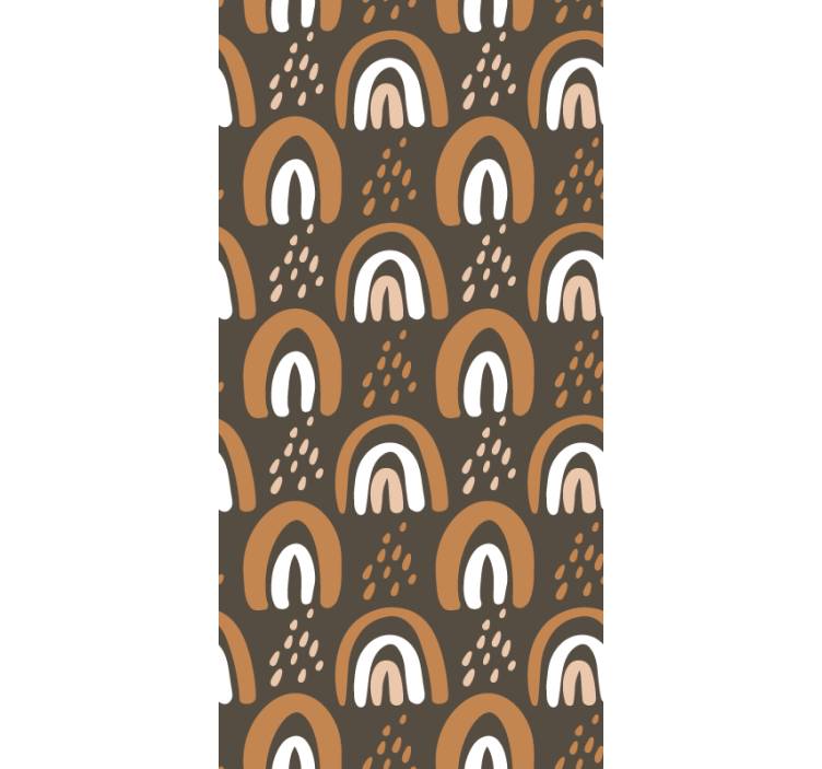 Maalattu maanläheisiä sateenkaareja lapsen rullaverho - Tenstickers