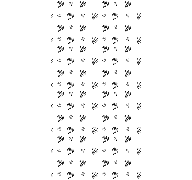 Musta timantti kuvio moderni rullaverhot - Tenstickers