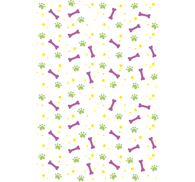 Tassut ja luut eläinkuviollinen rullaverho - Tenstickers